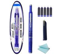 Youngwier Stylos Plume Rétractables Pour Écriture | Encre Rechargeable - Instrument Écriture Anti-Fuites Outil Esquisse Fourniture Calligraphie Scolaire pour Journalisme Créatif Dessin Gribouillage