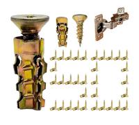 Youngwier Vis D'Expansion - Fixations Métalliques Courtes D'Expansion | kit de vis pour réparation filetage charnière meuble | Pour filetage lâche et abîmé, placo, menuiserie, maison,