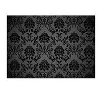 younikat 100 Set Ornamento da tavolo Nero DIN A3 Matrimonio - dv008 | Decorazione da tavolo elegante monouso, ideale per eventi, ristoranti, bar e ricevimenti con stile barocco
