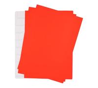 younikat 50 Étiquettes Rouges Fluorescentes A5 Papier À Écrire - dv1018