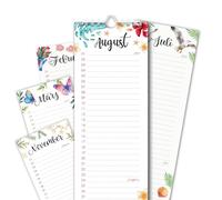 younikat Calendrier d'anniversaire à spirales - 10,5 x 29,7 cm - you0001 | Indépendamment de l'année, calendrier d'anniversaire permanent avec signes du zodiaque, amis et collègues