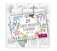 younikat Cartes postales à colorier Monde A6 24 pcs - dv1547