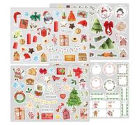 Younikat Set d'autocollants Noël Avent 145 pièces - Stickers pour scrapbooking, album photo, calendrier en allemand I you0171