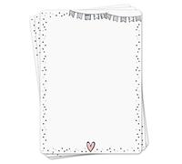 younikat Set papier à lettres confettis 50 feuilles A4 - dv1516