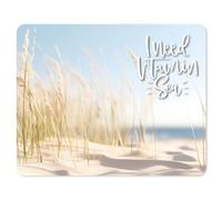 younikat Tapis de souris avec motif de dune | 24 x 19 cm | Tapis de souris de taille standard | Antidérapant | Plage | dv1523