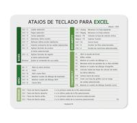 Younikat Tapis de souris Excel espagnol 24x19 cm, qualité impression caoutchouc cellulaire, antidérapant, lavable, you0106