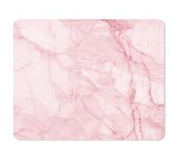 younikat Tapis de Souris Marmo Rose, antidérapant, 24 x 19 cm - dv672 | caoutchouc EPDM antidérapant, ép. 2,5 mm, 4 couches, compatible toutes souris