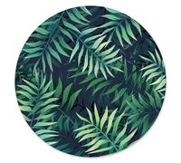 younikat Tapis de Souris Tropical I Ø 22 cm I Tapis de Souris Taille Standard antidérapant I Vacances Voyage Tropiques Jungle I dv698
