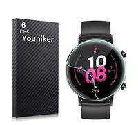 Youniker Lot de 6 films de protection d'écran pour Huawei Watch GT2 42 mm - Film de protection d'écran transparent HD anti-rayures et anti-traces de doigts