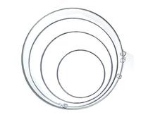 Youning Anneaux en métal macramé pour décoration de couronne de bricolage, cadre à broder rond, point de croix, cerceau, attrape-rêves, accessoires, anneau métallique, couronne, décoration