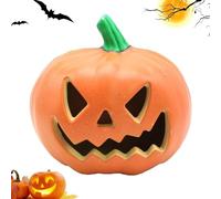 Youning Citrouille Décorative d'Halloween - Lanterne LED Creuse - Photophore Lumineux - Pour Décoration en Plein Air - Vintage