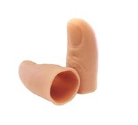 Youning Lampes à doigts, lumière du pouce rouge, lumière magique, baguette magique pour les doigts, accessoires de scène, faux doigts, jouets pour Halloween (vert/1 paire)