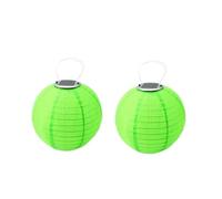 Youning Lot de 2 lampions solaires d'extérieur résistants aux intempéries - 30 cm - Lampion solaire LED - Lanterne suspendue - Étanche - En nylon - Lanternes de jardin - Lanternes d'extérieur