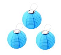 Youning Lot de 3 lampions solaires d'extérieur résistants aux intempéries - 30 cm - Lampion solaire LED - Lanterne suspendue - Étanche - En nylon - Lanternes de jardin - Lanternes d'extérieur - Pour