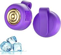 Youning Mini ventilateur portatif rechargeable par USB - Batterie rechargeable - Silencieux - Ventilateur de poche pour la taille et le cou - Violet