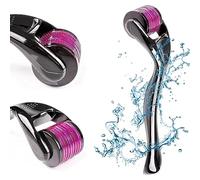 YOUNLEN Derma Rolle,Beard Roller 540 Aiguilles en Titane Microneedling Roller Pour le Visage, 0.5 mm Dermaroller Visage,rouleau à micro aiguilles, la pousse de la barbe,réduit la chute des cheveux