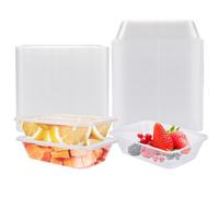 YOUNTHYE 50 Pièces Boîtes de Préparation de Repas Récipients de Congélation de 1000 ML Récipients de Conservation des Aliments de 1 L avec Couvercles Boîtes de Préparation de Repas Récipients de Cong
