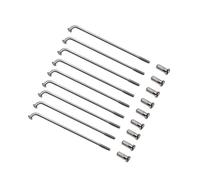 YOUPINSENSEN 12G Heavy Duty E-Bike Spokes - 2.6mm 304 Stainless Steel Electric foyBicycle Spokes (152-196mm) - Silver Wheel Spokes for E-MTB & E-Cargo Bike with Nipples(Length 192mm)