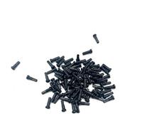 YOUPINSENSEN 1423 Bike Spoke Nipples 14G Brass, High Strength Spoke Nuts for, Road, DH AM foyBicycle Wheel Repair (50-Pack)(Black 14mm 32pc)