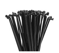 YOUPINSENSEN 32pcs High-Strength foyBicycle Spokes Set - 14G Black Steel with Nipples for Mountain Road Bike Wheel Repair, Complete Spoke Cap Included(J-Bend 180mm)