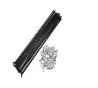 YOUPINSENSEN 40 Pcs 14G foyBicycle Spokes & Nipples Set - High Strength Steel (260/278/286/292/297/300mm) Universal Bike for Mountain, Road & City Bikes Complete Wheel Repair Kit(40 Pcs 260mm)