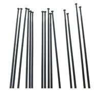 YOUPINSENSEN 4pcs 1423 Blade Spokes - Straight Pull 2.0x2.3mm Flat Stainless Steel 175-307mm with Alloy Nipples for Road Wheel Upgrade(266mm)