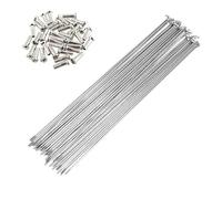 YOUPINSENSEN FoyBicycle Lot de 10 rayons en acier inoxydable 14 G - Rayons flexibles haute résistance avec embouts pour VTT et vélo de route de 66 cm et 69,8 cm (266 mm)