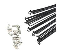 YOUPINSENSEN FoyBicycle Lot de 24 rayons de vélo en acier antirouille 255 mm/275 mm/289 mm avec embouts pour réparation de roues de vélo hybride de ville 3 longueurs 85 mm