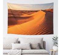 YoupO Tapisserie imprimée dunes de sable dans le désert du Sahara Grande tenture murale amusante Décoration d'intérieur pour dortoir, salon, chambre à coucher 152 x 102 cm