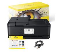 YouPrint Bundle TS9550a Imprimante à jet d'encre multifonction (A3, scanner, photocopieur) avec 5 cartouches d'encre youprint compatibles pour CANON 580 581 + câble USB