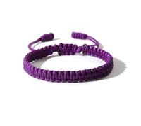 Your Always Charm Bracelet en corde tressée fait à la main pour femme - Réglable - Bracelet bouddhiste tibétain en coton tissé - Cadeau pour homme, Cordon, Pas de gemme
