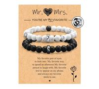 Your Always Charm Bracelets assortis pour couples, meilleurs amis, bracelets réglables pour couples, meilleurs amis, meilleures amies, coffret cadeau de deux monsieurs