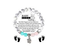 Your Always Charm Cadeaux de grossesse pour la première fois - Bracelets en pierre naturelle - Cadeaux pour future maman - Bracelets tendance pour femme