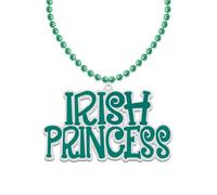 Your Always Charm Collier pour femme avec pendentif de la Saint-Patrick - Princesse irlandaise - Accessoire de fête, Métal, Pas de gemme