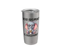 Your Argument is Irrelephant Coffee Cup Cute Baby Elephant Gobelet isotherme en acier inoxydable double paroi