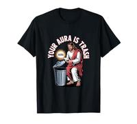 Your Aura Is Trash Funny Sarcastique Spiritual Christian Jésus T-Shirt