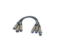 Your Cable Store Lot de 3 câbles de microphone XLR 3P mâle/femelle 3 m