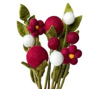 your castle Bouquet de fleurs en feutre fait main, issu du commerce équitable, décoration durable en feutre, ensemble réaliste de fleurs d'art en textile et feutre, fleurs en tissu, fleurs en feutre