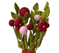 your castle Bouquet de fleurs en feutre faites à la main, commerce équitable, décoration durable en feutre, fleurs artificielles réalistes en feutre, fleurs en tissu, fleurs en feutre, Joy