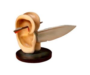 your castle Figurine oreilles avec couteau réplique Jérôme Bosch, sculpture en résine, hauteur 6,5 cm.