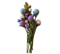 your castle Kaya Bouquet de 12 fleurs artificielles en feutre faites à la main et 2 branches, commerce équitable, décoration en feutre durable, fleurs artificielles réalistes, fleurs en feutre, fleurs
