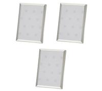 your castle Lot de 3 cadres photo avec fils fins pour photos de 5 x 8 cm, argentés, protégés contre le ternissement