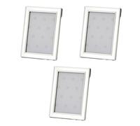 your castle Lot de 3 cadres photo lisses pour photos de 5 x 8 cm, argentés, protégés contre le ternissement