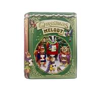 your castle Petite boîte en métal pour décoration de biscuits de Noël, de l'avent, de Noël, de couleur verte, capacité : 1750 ml. Dimensions : 15 x 9 x 17,5 cm