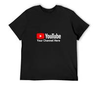 Your Channel Here Custom Personalized Vlogger Mens T-Shirt Size XL