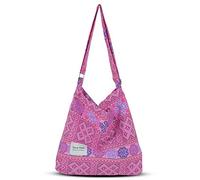 YOUR COZY Sac à bandoulière rétro en coton pour femme - Grande taille - Pour le shopping et les voyages