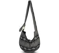 YOUR COZY Sac à main à bandoulière pour femme - Sac fourre-tout hippie pour femme, Black Elephant, Taille unique