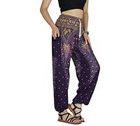 YOUR COZY Sarouel pour Femme Plus Bohème Yoga Éléphant Plage Casual Imprimé Cordon de Serrage Pantalon