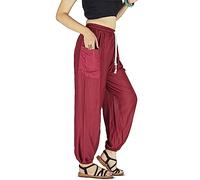 YOUR COZY Sarouel pour Femme Plus Bohème Yoga Éléphant Plage Casual Imprimé Cordon de Serrage Pantalon