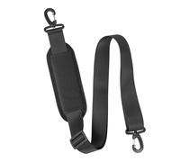 Your Day Mate Bandoulière universelle, 1 pce, en Noir, avec mousquetons, largeur de bandoulière 38 mm, longueur réglable de 90 à 160 cm, épaulettes, boucle d'échelle en plastique, crochets pour sacs